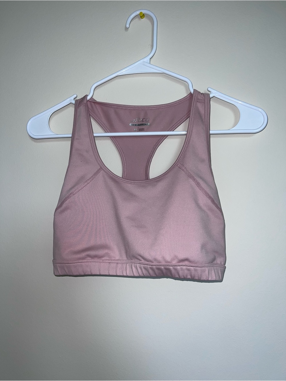bcg Light Pink Racerback Sports Bra